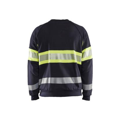 Blåkläder 3459 multinorm sweatshirt inherent, marineblå/hi-vis gul