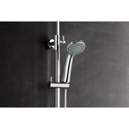 Nortiq brusesystem med termostat og 22 cm brusehoved, krom
