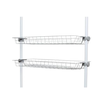 WENKO Hercules trådkurve, 94 x 38 x 8 cm, hvid - 2 stk.