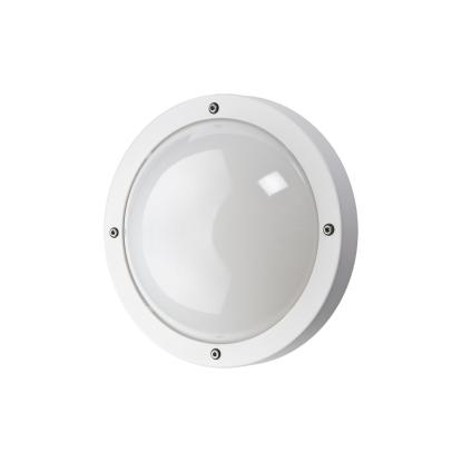 SG Armaturen Primo LED væglampe med skumringsrelæ, Ø27 cm, IP65, hvid