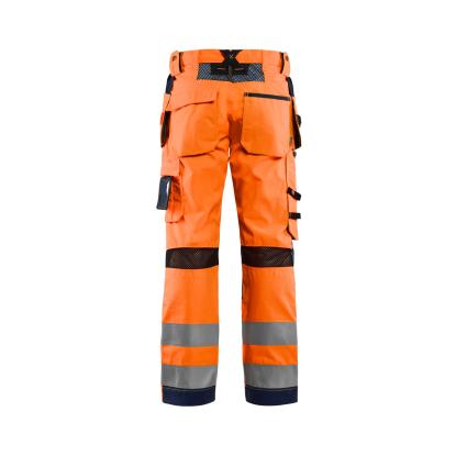 Blåkläder 1565 high vis buks med ventilation, hi-vis orange/marineblå