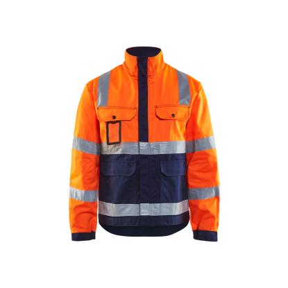 Blåkläder 4023 high vis arbejdsjakke, hi-vis orange/marineblå