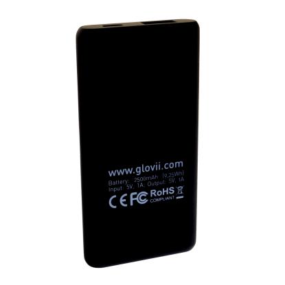 Glovii powerbank til strømper og hjemmesko med varme, P2500G, 2500 mAh