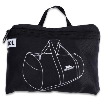 Trespass TUCKIT packaway duffelbag, sort - 40 liter