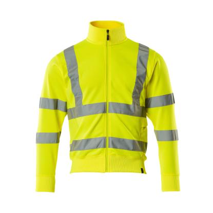 MASCOT SAFE CLASSIC Maringa sweatshirts med lynlås, hi-vis gul