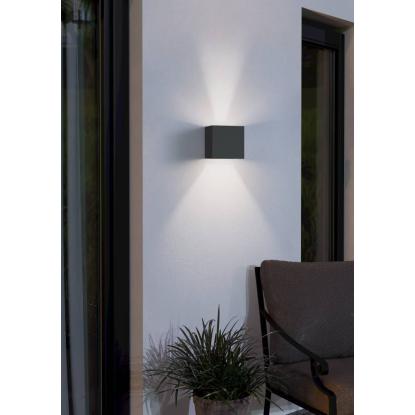 EGLO CALPINO udendørs LED væglampe, 10,5 x 10,5 cm, IP54, antracit