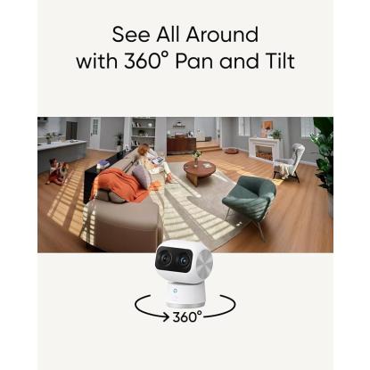 eufy S350 indendørs sikkerhedskamera med dreje-, vippe- og zoomfunktion, 4K