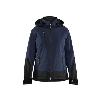 Blåkläder 4751 dame letforet vinter softshelljakke, mørk marineblå/sort