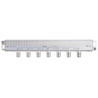 E-Line signalfordeler, 6-vejs, F/F-konnektor, metal