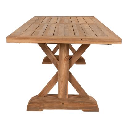 Havebord, teak, natur, 100x240x75 cm