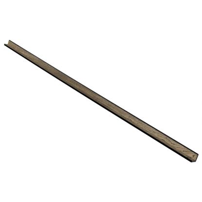 I-Wood UniPanel indvendigt hjørne, sort olieret, sort kerne, egefiner, 17 x 55 x 2780 mm