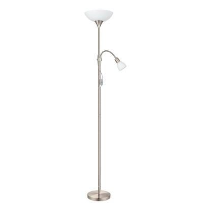 EGLO UP 2 gulvlampe, H176,5 cm, E27, stål/hvid