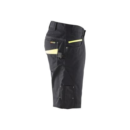 Blåkläder 1499 serviceshorts, sort/hi-vis gul