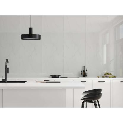 Fibo Stone vådrumspanel med 60 x 240 cm fliselook, 10 x 600 x 2400 mm, bright marble high gloss