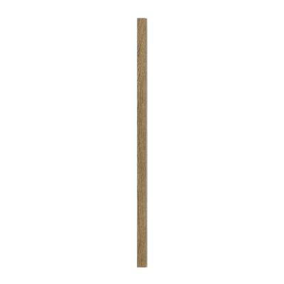 I-Wood afslutningsliste til 3-lamel akustikpanel, mørkebrun olieret, grå filt og sort kerne, egefiner, 17 x 92 mm