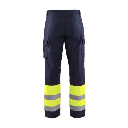 Blåkläder 1869 multinorm vinter buks, marineblå/hi-vis gul