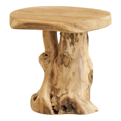 Palena hjørnebord, teak, Ø40 cm