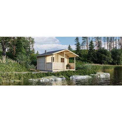 Luoman Lillevilla Uivelo havehus med to rum og overdækket terrasse - 10,1 + 6,6 m²