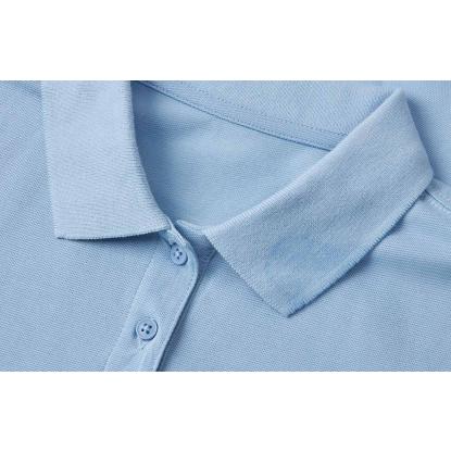 ID 0587 poloshirt, økologisk, dame, lys blå