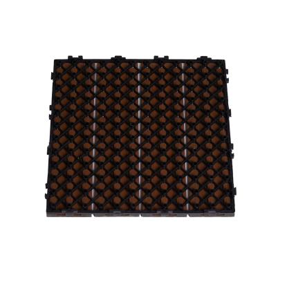 HORTUS terrasseflise, teak/komposit, 2,6 x 30 x 30 cm - 4 stk.