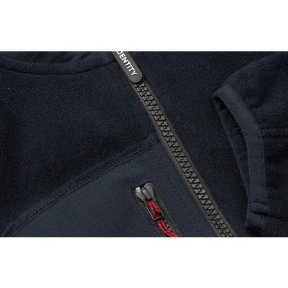 ID 0745 Bonded fleecejakke, dame, navy