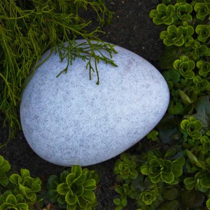LightsOn Stone havelampe, IP54, Ø22 cm, grå