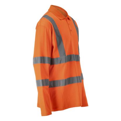 MASCOT SAFE CLASSIC poloshirt, langærmet, hi-vis orange