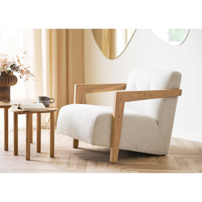 Caracas loungestol med armlæn, beige