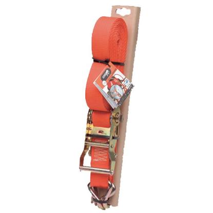 Jumbo bagagerem med kantbeskytter, 2-delt, orange, 38 mm, 6 meter