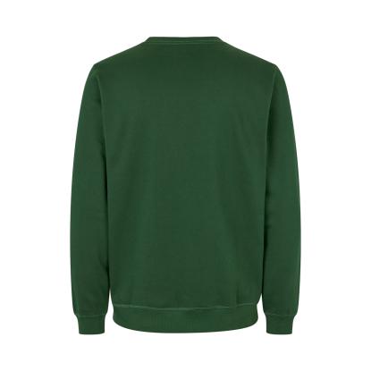 ID 0682 sweatshirt, økologisk, flaskegrøn