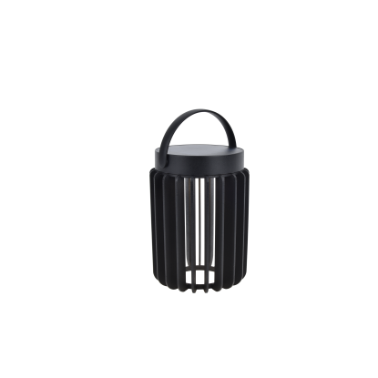 LUTEC KOZY LED batterilampe med solceller, H18,6 cm, IP44, sort