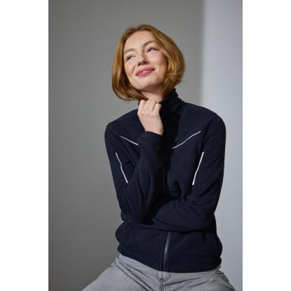 ID 0793 Zip-n-Mix mikrofleece cardigan med refleks, dame, navy
