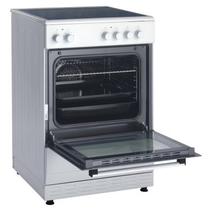 Scandomestic FCC800W glaskeramisk komfur, 60 liter