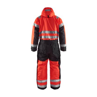 Blåkläder 6763 high vis vinter kedeldragt, hi-vis rød/sort