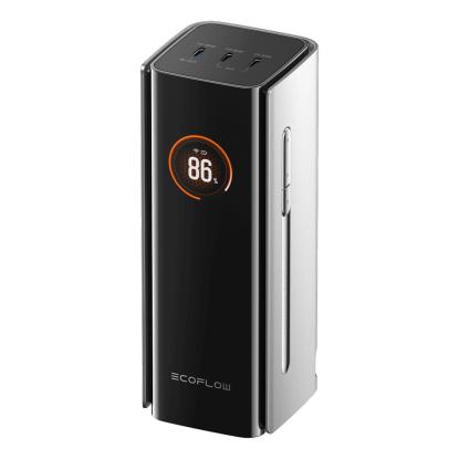 EcoFlow Rapid Pro powerbank med indbygget USB-C kabel, 20000 mAh, 230 W, sølv