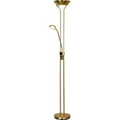 Aneta Nice gulvlampe, H179 cm, antik messing