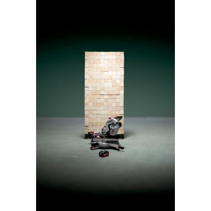 Metabo KGS 18 LTX BL 254 kap-/geringssav, 18V, med 2 x 5,2 Ah batteri og lader