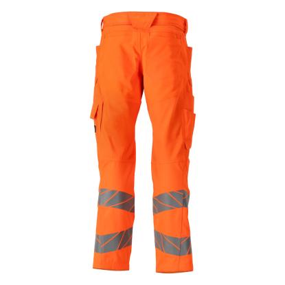 MASCOT ACCELERATE SAFE arbejdsbukser med knælommer, hi-vis orange