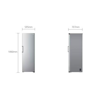LG GLT51PZGSF fritstående køleskab, 386 liter