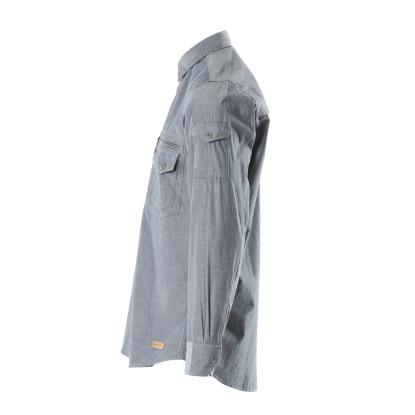 MASCOT CROSSOVER arbejdsskjorte, vasket mørkeblå denim