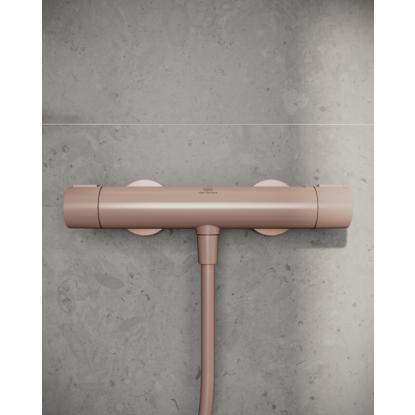 Ideal Standard Alu+ brusetermostat, vandbesparende med termostatfunktion, rosé