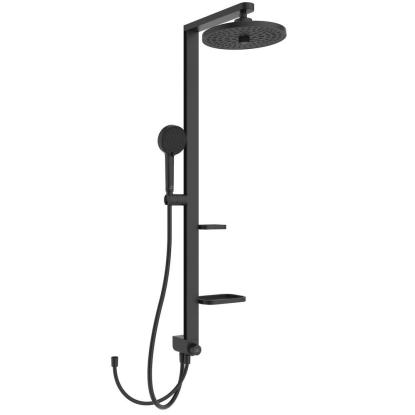 Ideal Standard Alu+ brusesystem med 12 l/min flow regulator, mat sort
