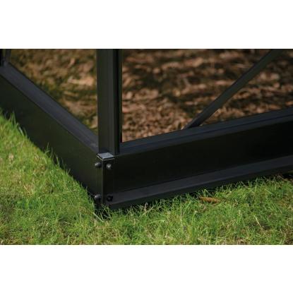 Halls Icon Planthouse 8 drivhus 9,7 m², sort, 3 mm hærdet glas