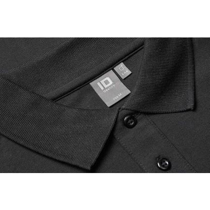 ID 0544 langærmet polishirt med stretch, sort