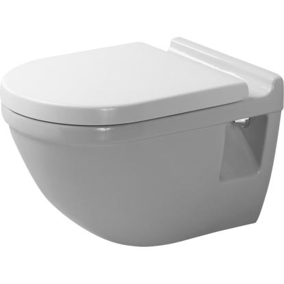 Duravit Starck 3 væghængt toilet med synlig montering, hvid