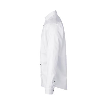 Seven Seas S370 Fine Twill Contrast skjorte, modern, hvid