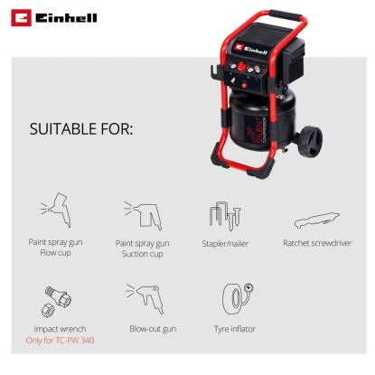 Einhell TE-AC 240/24 Silent kompressor, 10 bar, 24 liter