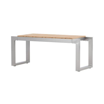 Venture Design Zenia bænk, mørkegrå/natur, 40 x 100 x 38 cm