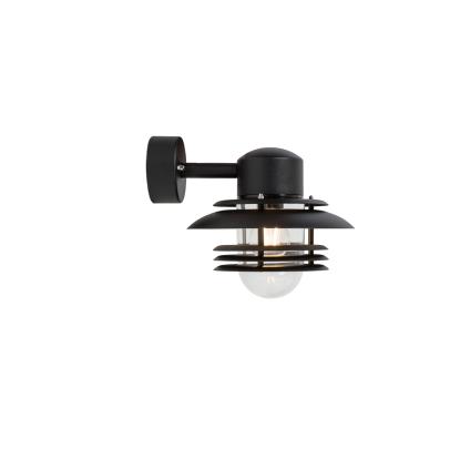 Belid Mira væglampe, Ø23,9 cm, E27, IP23, sort struktur