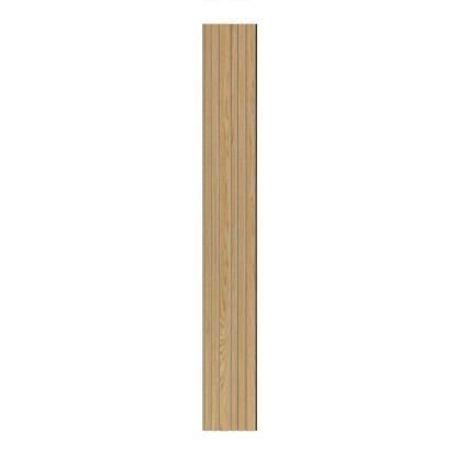 I-Wood Medio+ Mixed akustikpanel, klar olieret, beige filt og sort kerne, egefiner, 17 x 300 mm